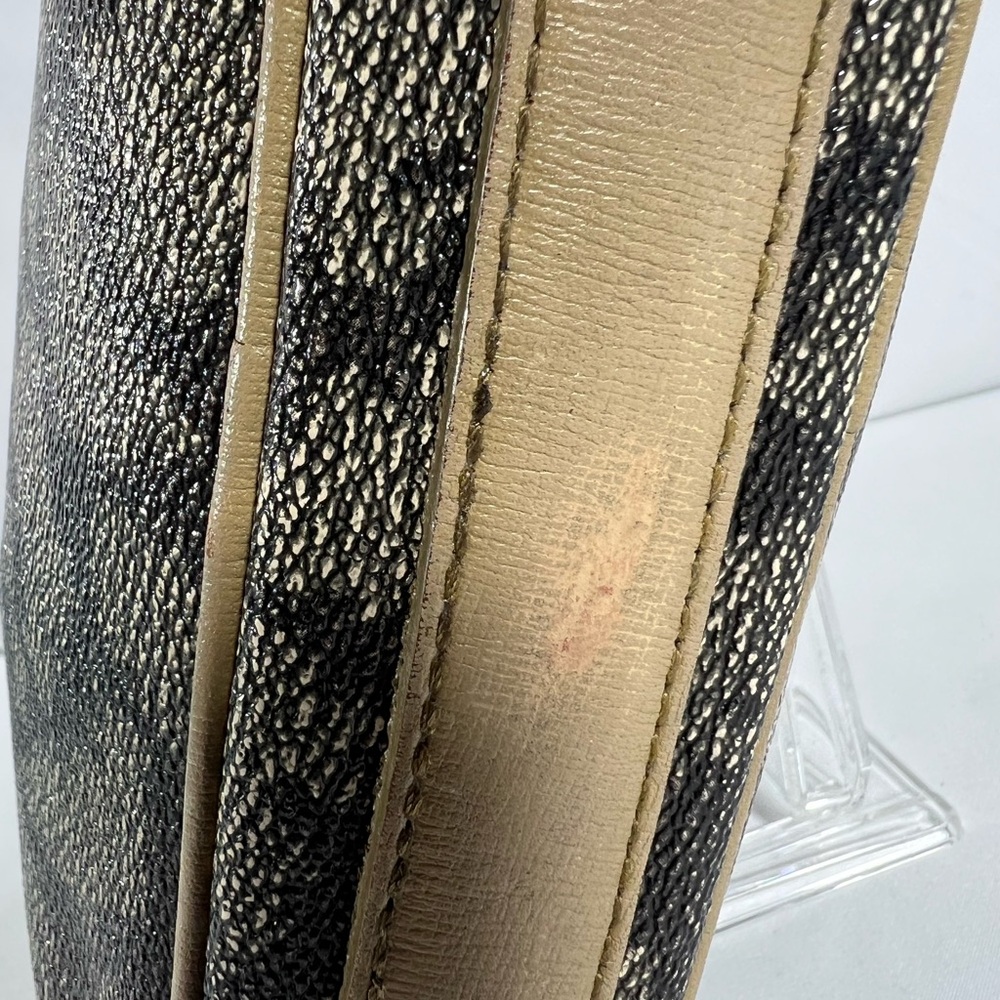 7033: Vintage YSL Monogram Double Zip Cosmetic Travel Case - Picture 9 of 11